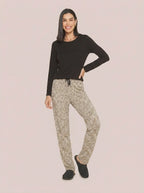 Pijama Longo Viscolycra Tigrado Animal Print
