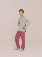 Pijama Longo Infantil Algodão Menino
