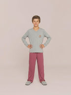 Pijama Longo Infantil Algodão Menino