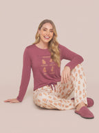 Pijama Longo 100% Algodão Capivara