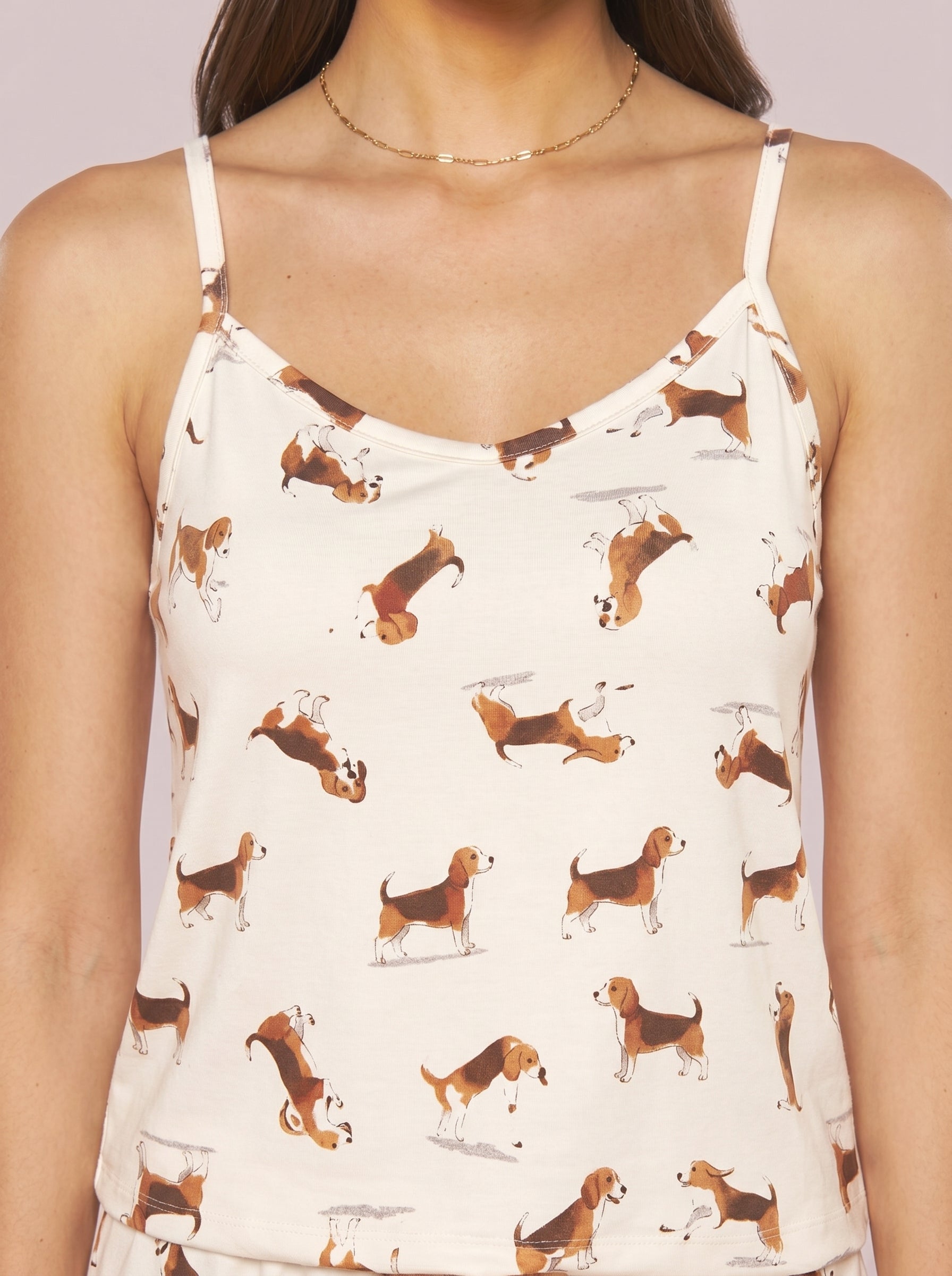 Short Doll Alças Reguláveis Light Suede Beagle
