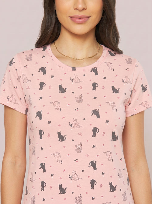 Camisola Viscolycra Gato