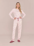 Pijama Longo Feminimo Viscolycra Vinho