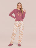 Pijama Longo 100% Algodão Capivara