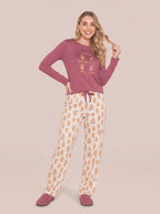 Pijama Longo 100% Algodão Capivara