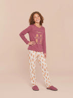Pijama Longo Infantil Algodão Capivara