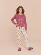 Pijama Longo Infantil Algodão Capivara