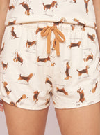 Short Doll Alças Reguláveis Light Suede Beagle