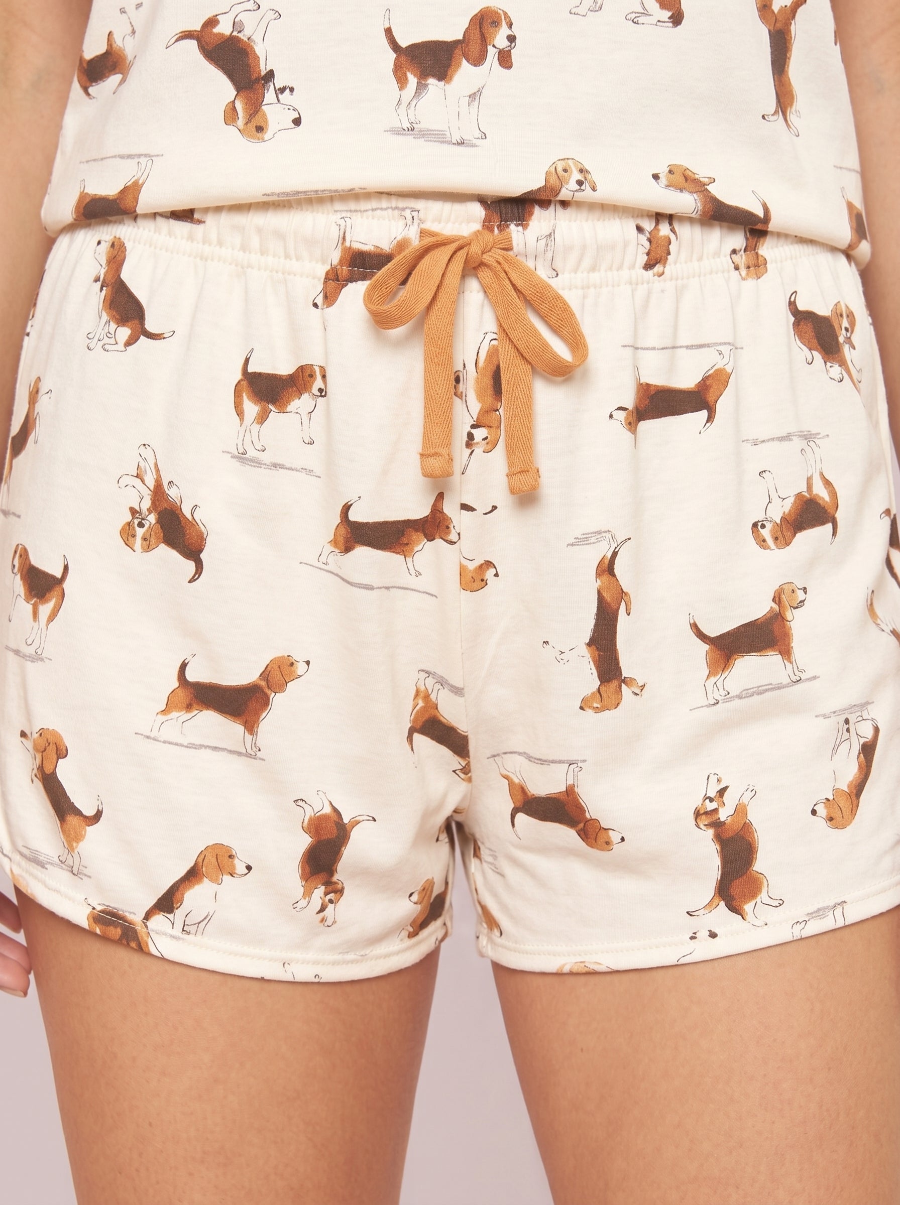 Short Doll Alças Reguláveis Light Suede Beagle