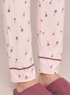 Pijama Longo Feminimo Viscolycra Vinho