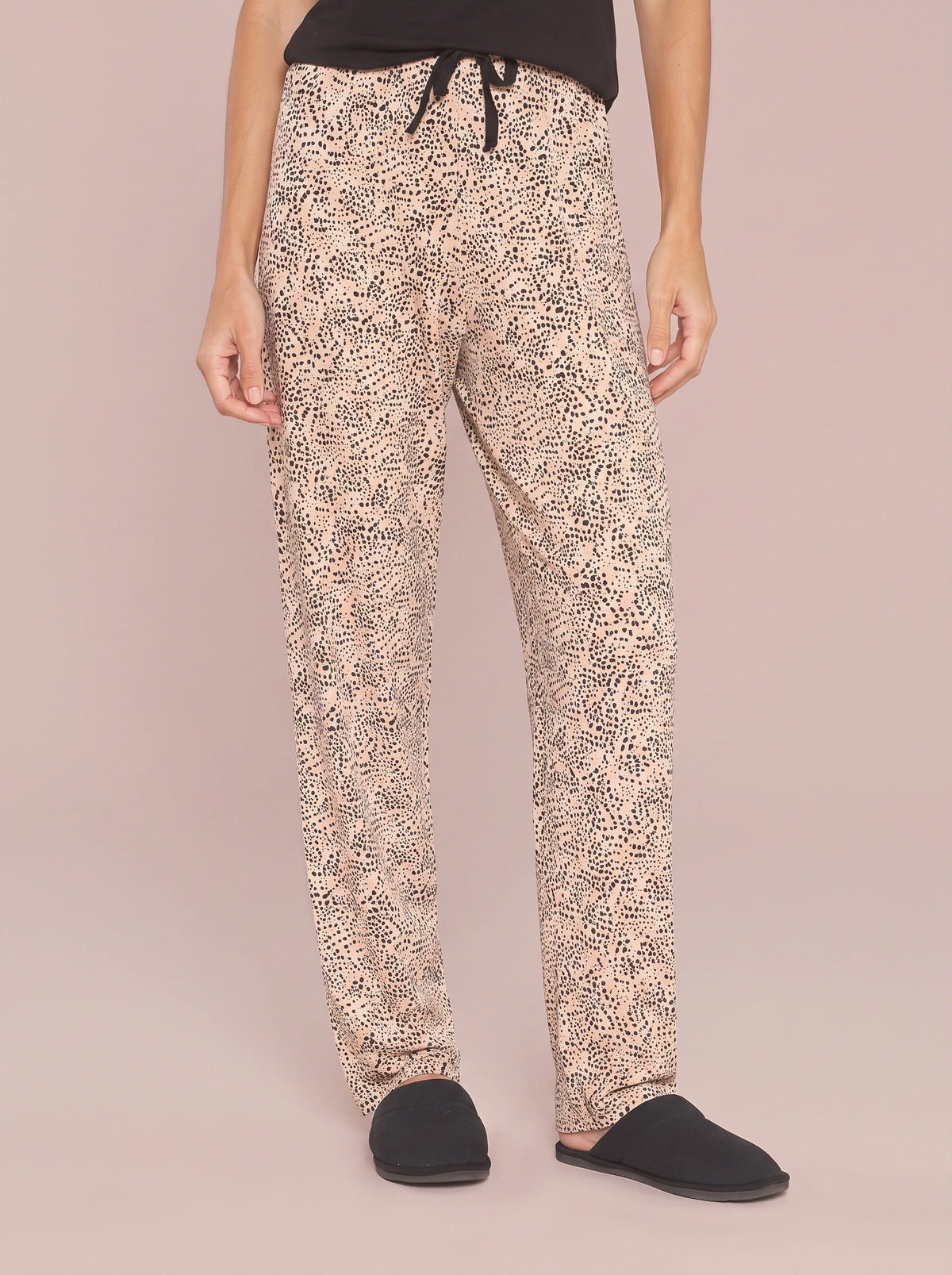 Pijama Longo Manga Curta Viscolycra Tigrado Animal Print