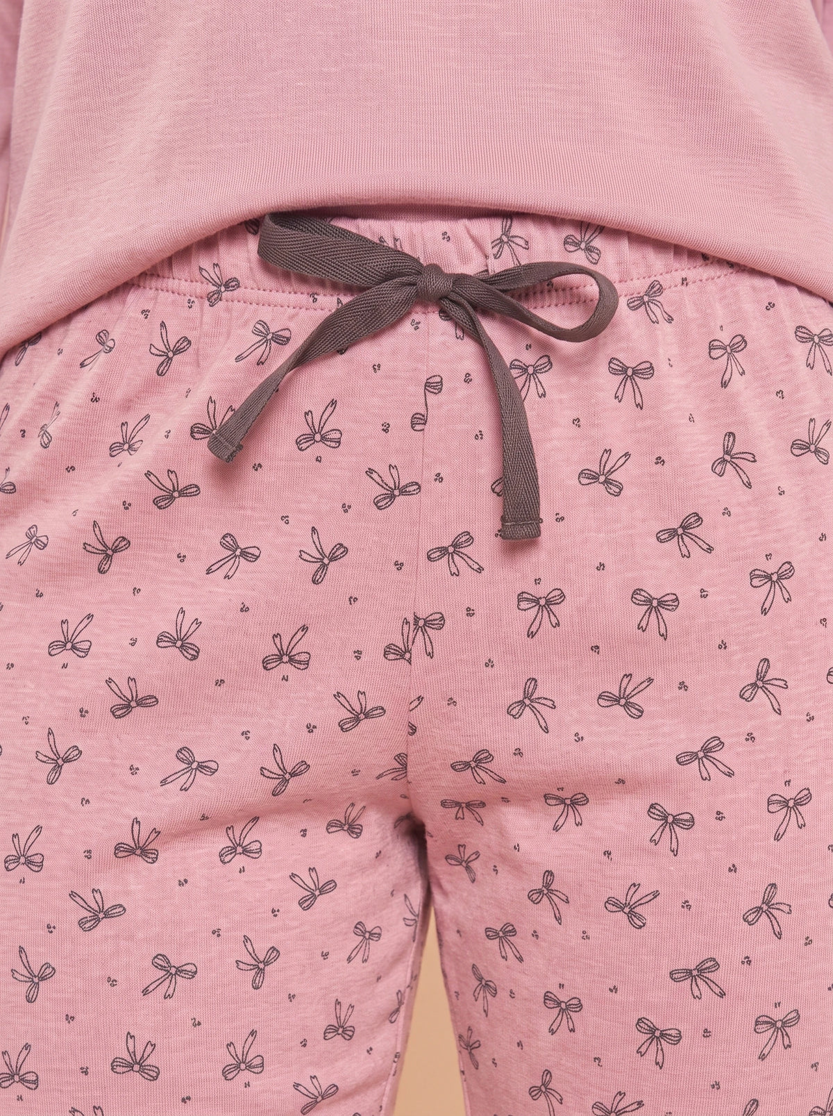 Pijama Longo Feminino Ribana Canelada Floral