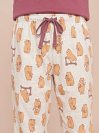 Pijama Longo Infantil Algodão Capivara
