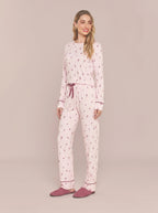 Pijama Longo Feminimo Viscolycra Vinho