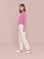 Pijama Longo Feminino Viscolycra Floral