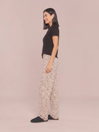Pijama Longo Manga Curta Viscolycra Tigrado Animal Print