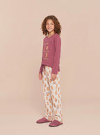 Pijama Longo Infantil Algodão Capivara