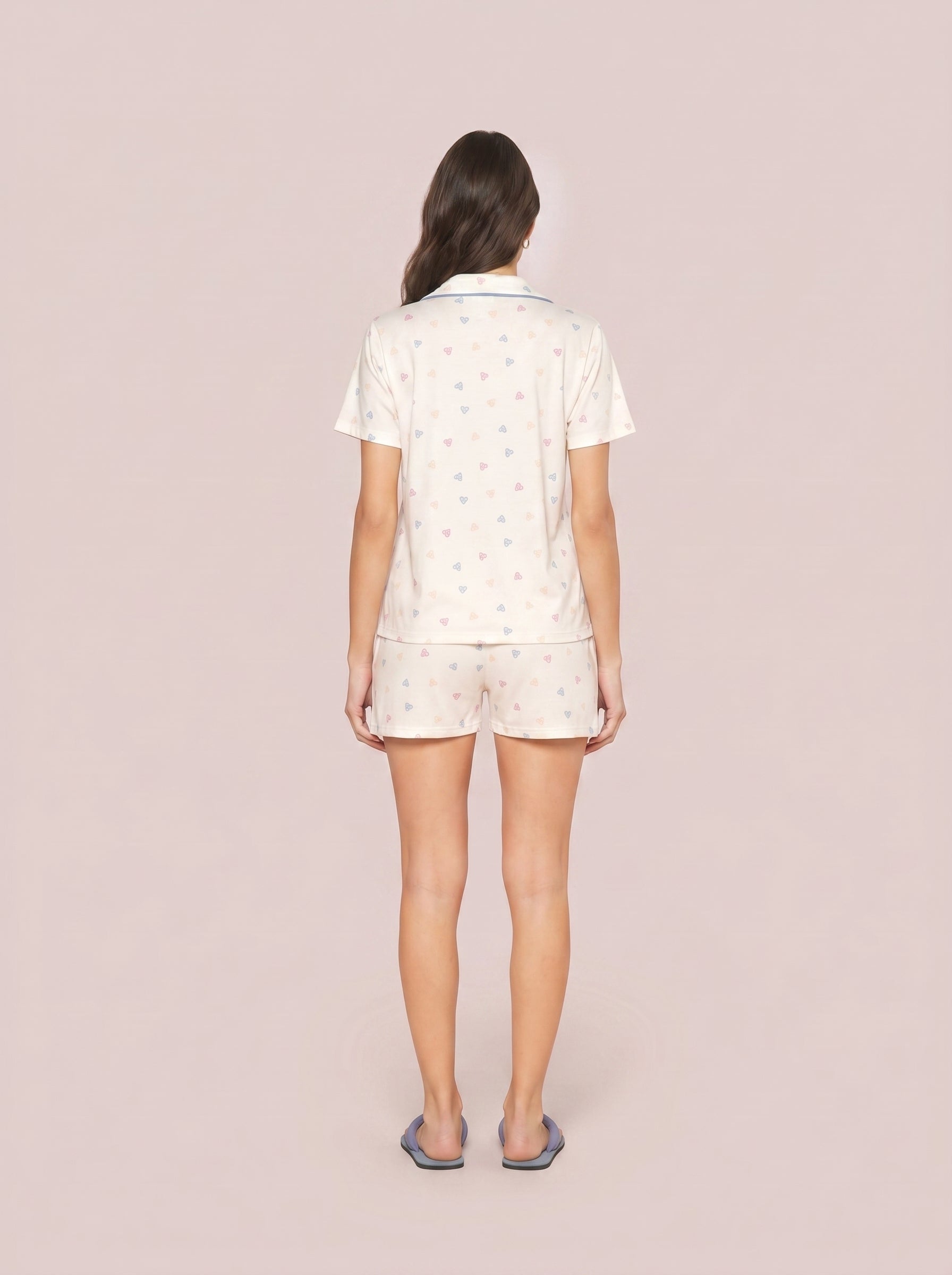 Pijama Camisaria Algodão Amor