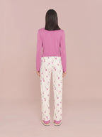 Pijama Longo Feminino Viscolycra Floral