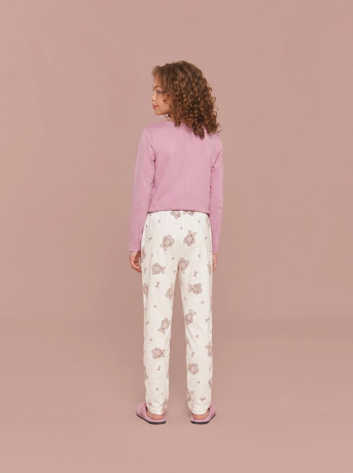 Pijama Longo Infantil Algodão Cute Bear