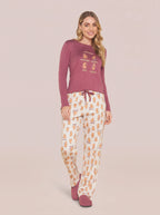 Pijama Longo 100% Algodão Capivara