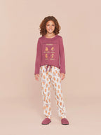 Pijama Longo Infantil Algodão Capivara