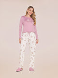 Pijama Longo Feminino Algodão Cute Bear