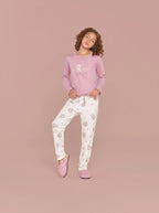 Pijama Longo Infantil Algodão Cute Bear