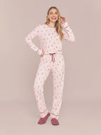 Pijama Longo Feminimo Viscolycra Vinho
