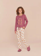 Pijama Longo Infantil Algodão Capivara