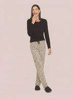 Pijama Longo Viscolycra Tigrado Animal Print