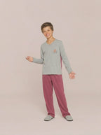 Pijama Longo Infantil Algodão Menino